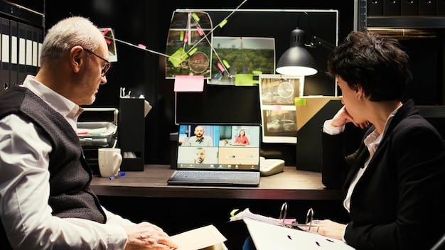 A behind-the-scenes look at a Nielsen Korea monitoring center, showing analysts reviewing data screens and discussing viewership trends.