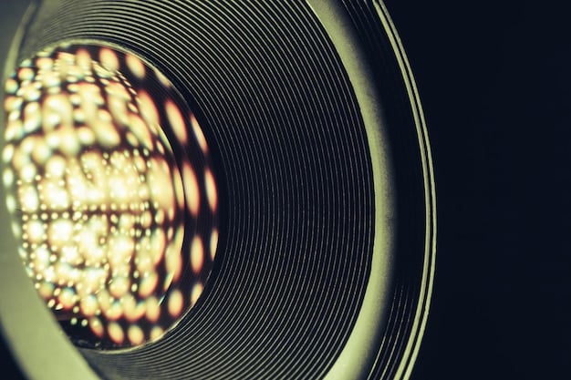 A close-up of a vintage record player with glowing, ethereal patterns emanating from the needle, suggesting music's magical influence. The background is softly blurred with colors reminiscent of a celestial sky.