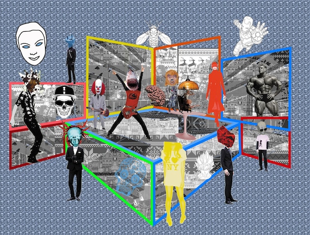 A collage featuring screenshots from various rare J-Dramas, showcasing different genres and visual styles. Include title cards or recognizable scenes from lesser-known series. The images are arranged in a grid pattern, giving a sense of discovery and variety.