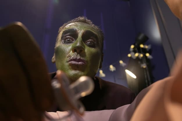A scene from a critically acclaimed drama film, showcasing a pivotal moment with intense dialogue and subtle facial expressions, highlighting the power of visual storytelling.