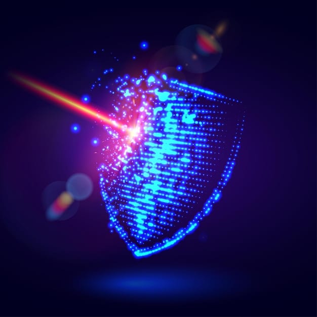 A digital illustration of a glowing shield icon representing a VPN, surrounded by various streaming service logos, with arrows indicating global connectivity and bypassing geographic restrictions.