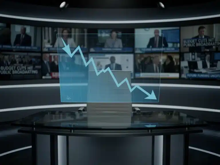 Public broadcasting funding cut impact on digital initiatives